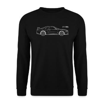 Skyline GT-R R34 - Sweat-shirt Unisexe - noir - Devant - Alina (178cm) & Michal (187cm)