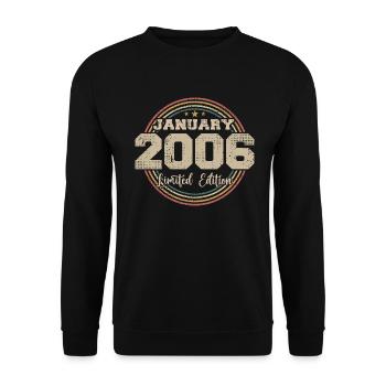 Les légendes sont nées en janvier 2006 - Sweat-shirt Unisexe - noir - Devant - Alina (178cm) & Michal (187cm)