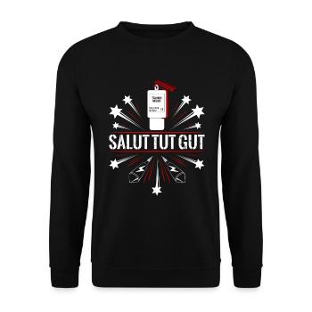 Salut feu d'artifice - Sweat-shirt Unisexe - noir - Devant - Alina (178cm) & Michal (187cm)