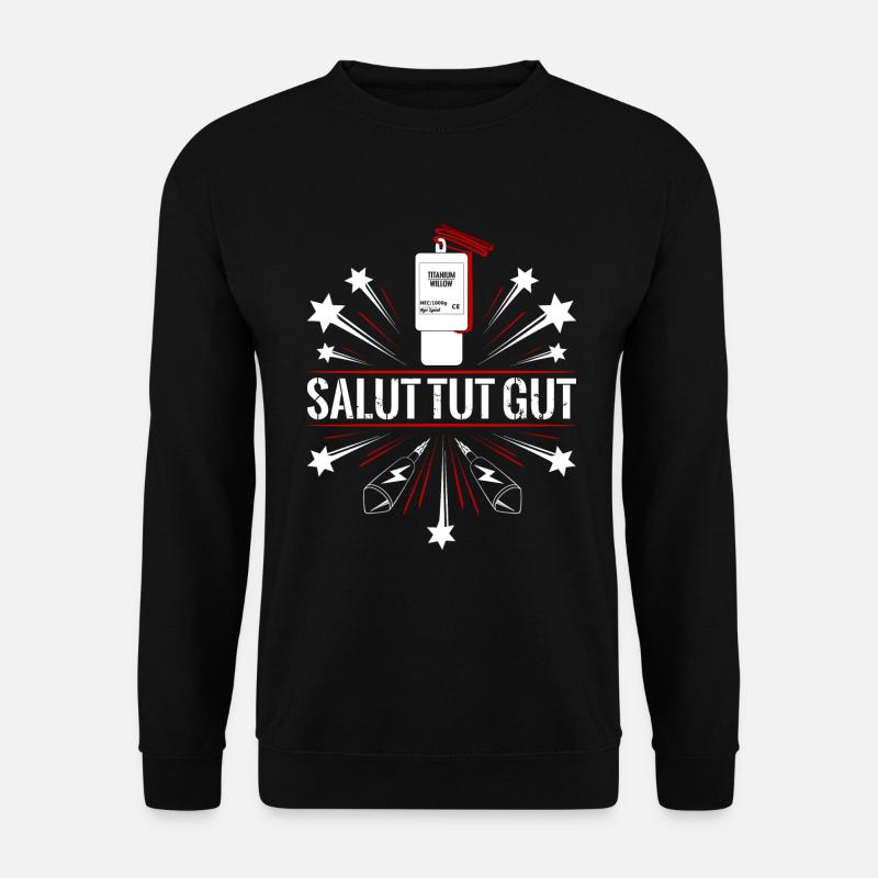 Salut feu d'artifice - Sweat-shirt Unisexe - noir