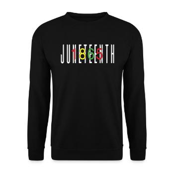 Juneteenth Black History Celebrating Black Freedom - Sweat-shirt Unisexe - noir - Devant - Alina (178cm) & Michal (187cm)