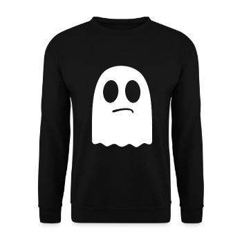 Fantôme peu impressionné - Sweat-shirt Unisexe - noir - Devant - Alina (178cm) & Michal (187cm)