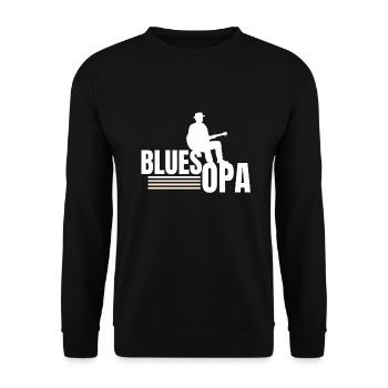 Cadeau de grand-père grand-père guitariste guitare blues - Sweat-shirt Unisexe - noir - Devant - Alina (178cm) & Michal (187cm)