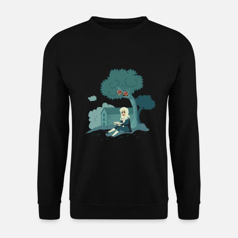 A physicist and apples - Unisex Sweatshirt - black