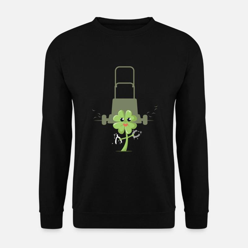 Ein Kleeblatt wird gemäht - Unisex Pullover - Schwarz