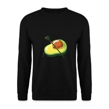 Kayak d'avocat - Sweat-shirt Unisexe - noir - Devant - Alina (178cm) & Michal (187cm)