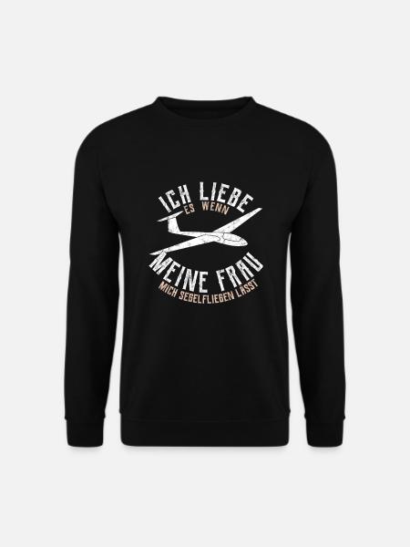 Glider glider glider gift - Unisex Sweatshirt - black