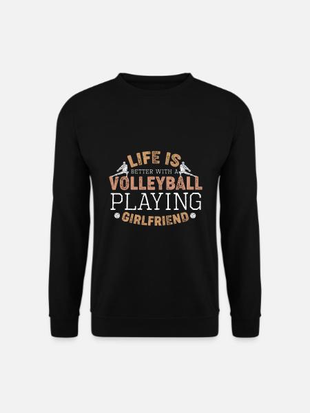 Relationship Gift Volleyball Beach Girlfriend - Unisex Sweatshirt - black