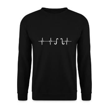 violine viola cello kontrabass musiker Geschenk - Sweat-shirt Unisexe - noir - Devant - Alina (178cm) & Michal (187cm)