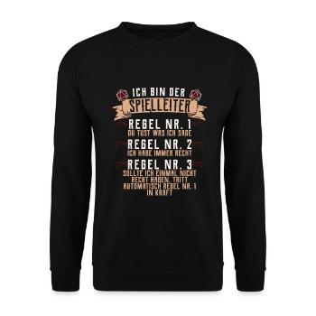 Pen and Paper W20 Rollenspiel RPG Geschenk - Unisex Pullover - Schwarz - Vorne - Alina (178cm) & Michal (187cm)