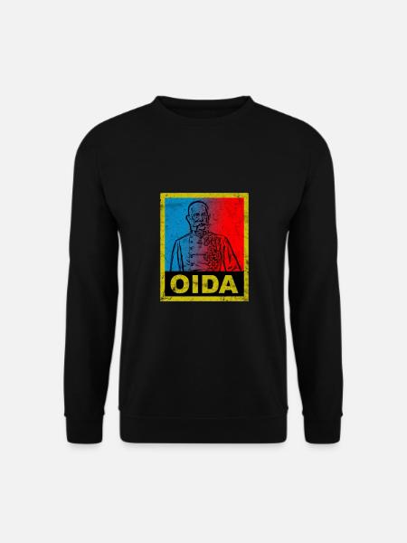 Oida Österreich Kaiser Monarch Text Spruch Design - Unisex Pullover - Schwarz