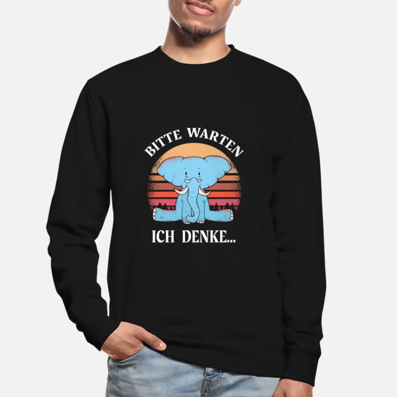 Ich denke Programmierer Computer Nerd Sprüche cool Unisex Pullover