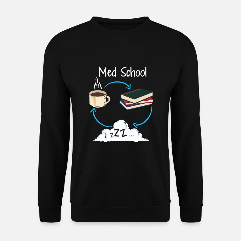 Medicine student medical student studying gift - Unisex Sweatshirt - black