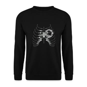 Sound engineering sound engineer sound engineer DJ gift - Unisex Sweatshirt - black - Front - Alina (178cm) & Michal (187cm)