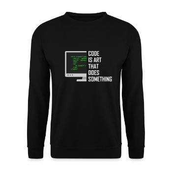 Computer scientist computer science programmer gift - Unisex Sweatshirt - black - Front - Alina (178cm) & Michal (187cm)