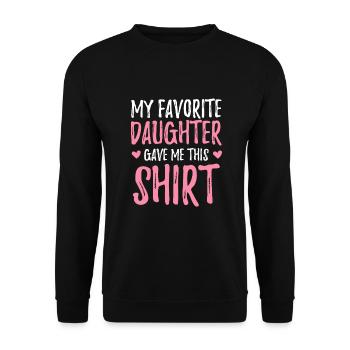 Maman et fille maman maman cadeau de fête des mères - Sweat-shirt Unisexe - noir - Devant - Alina (178cm) & Michal (187cm)
