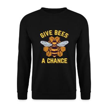 Abeilles sauvetage apiculteurs miel abeille apiculture - Sweat-shirt Unisexe - noir - Devant - Alina (178cm) & Michal (187cm)