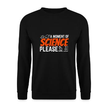 Science science scientist - Unisex Sweatshirt - black - Front - Alina (178cm) & Michal (187cm)