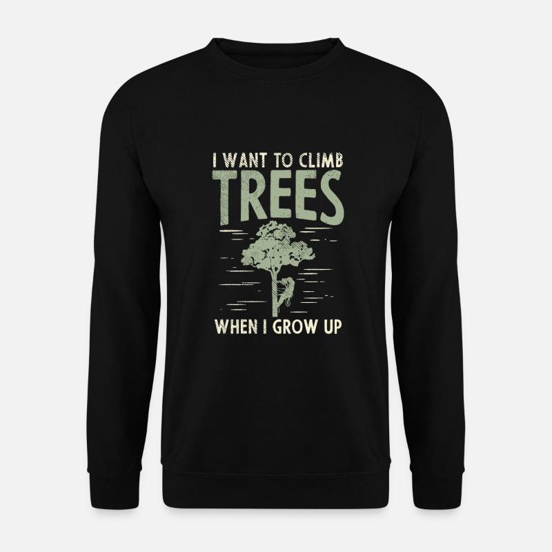Baumpfleger Baumpflege Baumkletterer Geschenk - Unisex Pullover - Schwarz