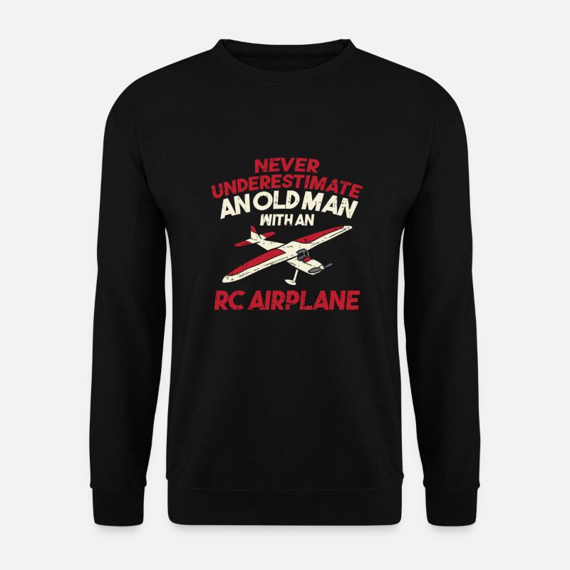 Avion télécommandé RC Avion - Sweat-shirt Unisexe - noir