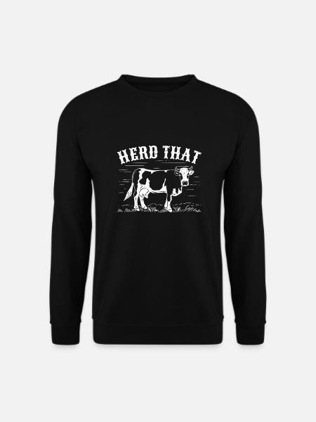 Cow farmer farming cattle gift - Unisex Sweatshirt - black