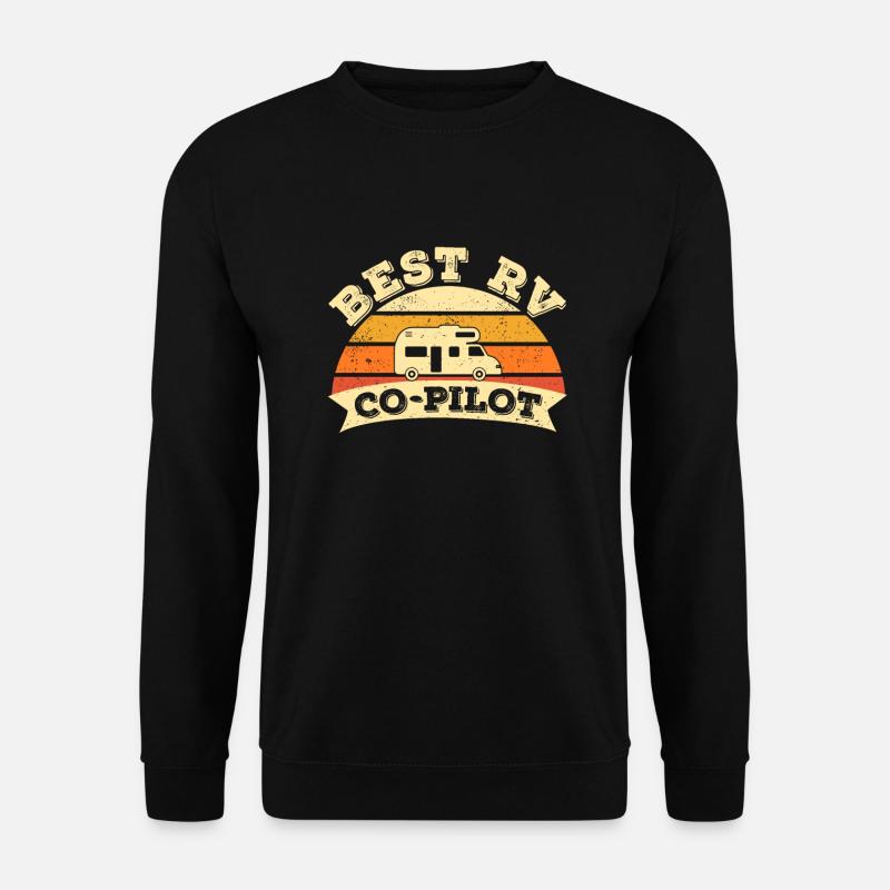 Wohnmobil Camper Wohnwagen RV Co-Pilot - Unisex Pullover - Schwarz
