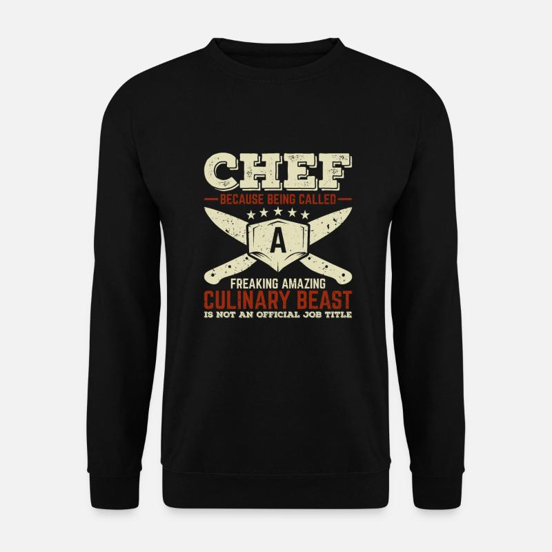 Chef Chef Chef Star Chef - Sweat-shirt Unisexe - noir