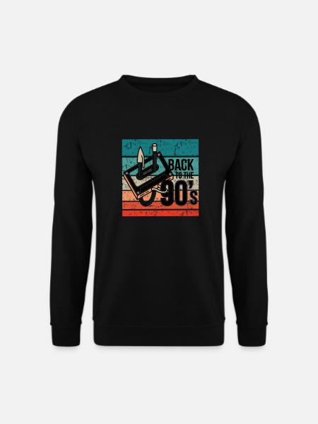back to the 90 s 90er Jahre - Unisex Pullover - Schwarz