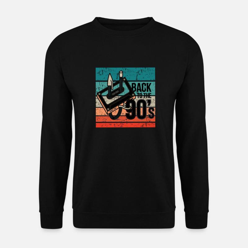 back to the 90 s 90er Jahre - Unisex Pullover - Schwarz