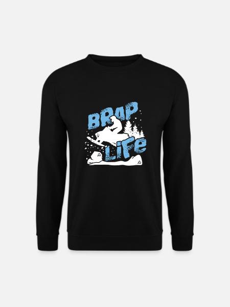 Snowmobile snowmobile driver gift - Unisex Sweatshirt - black