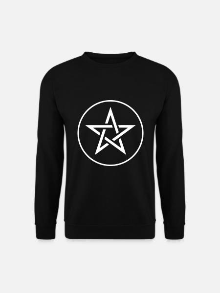 white star - Unisex Sweatshirt - black