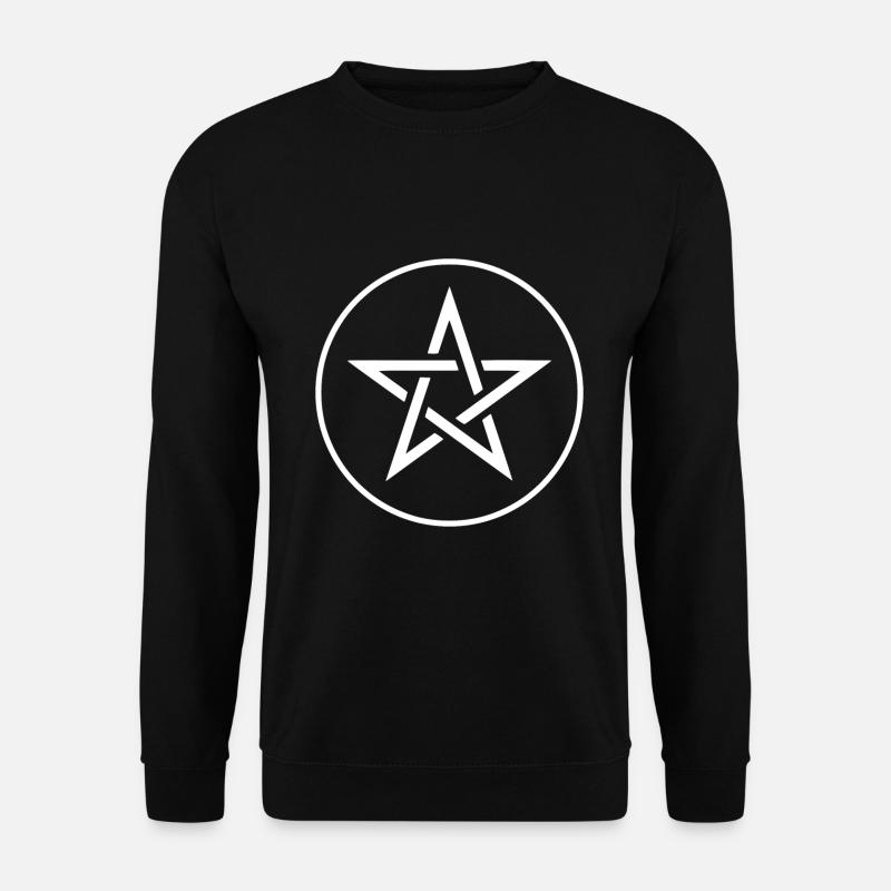 white star - Unisex Sweatshirt - black