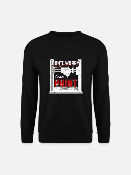3-D printer printing printing gift - Unisex Sweatshirt - black