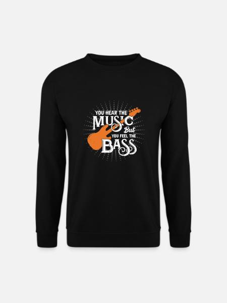 Cadeau de bassiste guitare basse musicien bassiste - Sweat-shirt Unisexe - noir