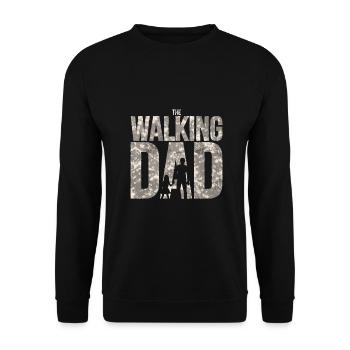 Le père de la famille de la marche papa - Sweat-shirt Unisexe - noir - Devant - Alina (178cm) & Michal (187cm)