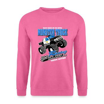 Monster Truck - Pickup - Big Foot - Unisex Pullover - Pink - Vorne