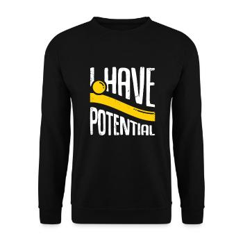 Lustiges Physik Physiker Physiklehrer Geschenk - Unisex Pullover - Schwarz - Vorne - Alina (178cm) & Michal (187cm)