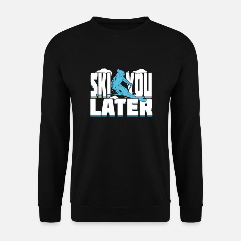 Lustiges Ski Skifahrer Skilehrer Geschenk - Unisex Pullover - Schwarz