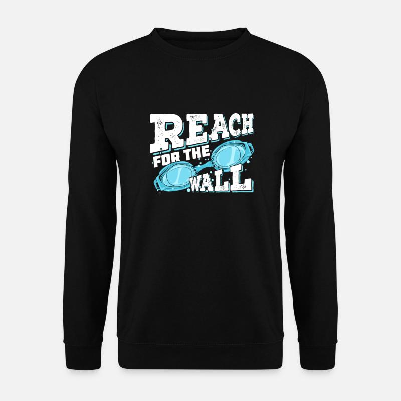 Schwimmen Schwimmsport Sport Schwimmer Geschenk - Unisex Pullover - Schwarz