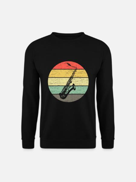 Saxophones - Sax Vintage - Sweat-shirt Unisexe - noir