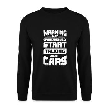 Racing Car Car Sports Car Car Mechanic Gift - Unisex Sweatshirt - black - Front - Alina (178cm) & Michal (187cm)