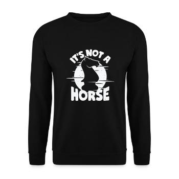 Schachfigur Schach Schachspieler Geschenk - Unisex Pullover - Schwarz - Vorne - Alina (178cm) & Michal (187cm)