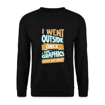 Gamer PC Pc Computerspieler Cadeau - Sweat-shirt Unisexe - noir - Devant - Alina (178cm) & Michal (187cm)