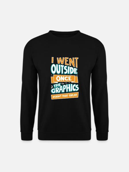 Gaming Gamer PC Computerspieler Geschenk - Unisex Pullover - Schwarz
