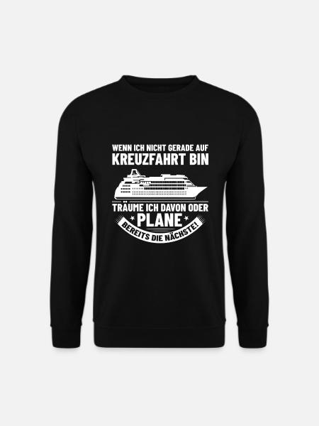 Kreuzfahrt Urlaub Planen Kreuzfahrtschiff Deko - Unisex Pullover - Schwarz