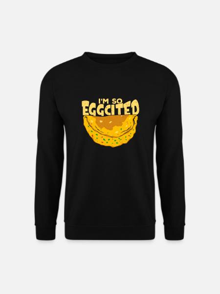 Egg omelette breakfast cook gift - Unisex Sweatshirt - black