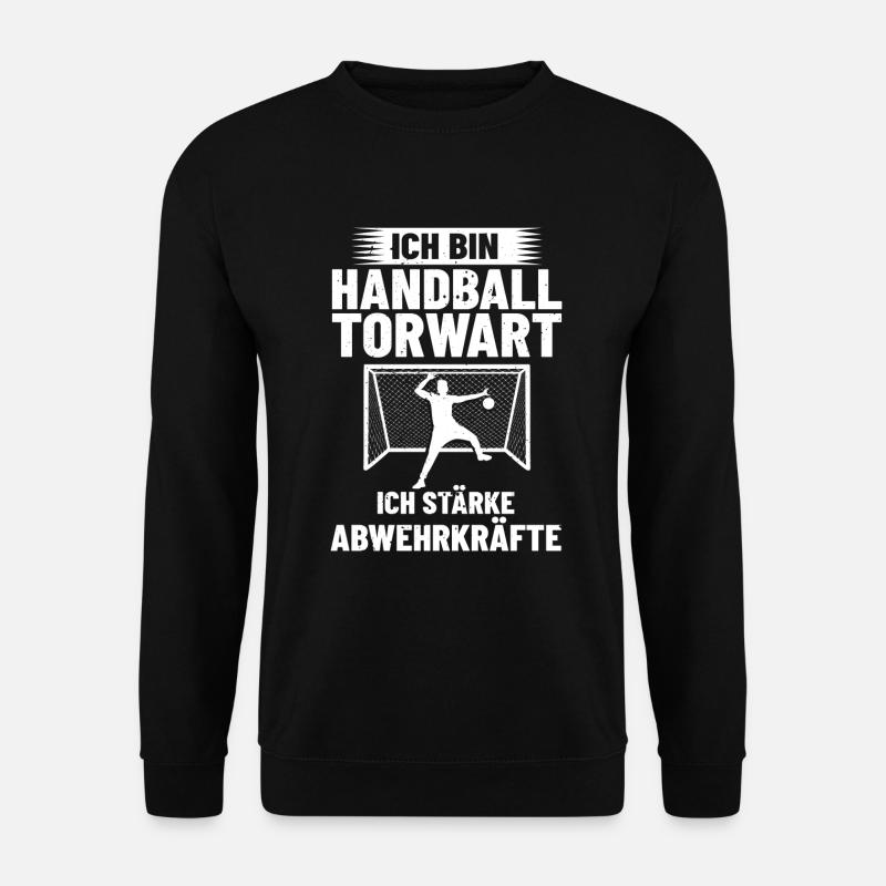 Handball Torwart Abwehrkräfte HandballDesign - Unisex Pullover - Schwarz
