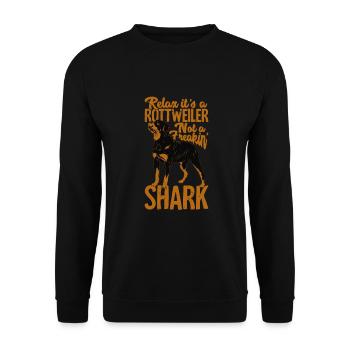Rottweiler chien maîtresse cadeau de maître - Sweat-shirt Unisexe - noir - Devant - Alina (178cm) & Michal (187cm)