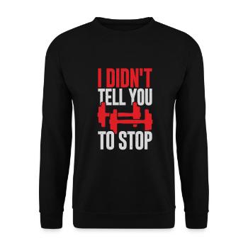 Coach Personal Trainer Job Fitness Trainer Gift - Unisex Sweatshirt - black - Front - Alina (178cm) & Michal (187cm)