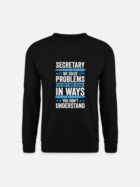 Funny Secretariat Secretary Gift - Unisex Sweatshirt - black